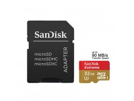 SanDisk Extreme microSDHC UHS-I 90MB/s 32GB (with Adapter)